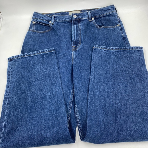 Everlane Women's Straight Leg Jeans - Blue - Picture 2 of 6